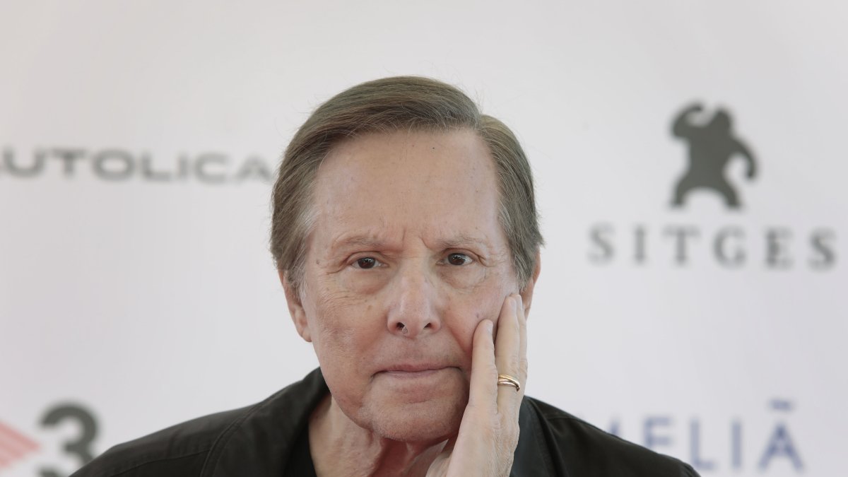 William Friedkin durante una rueda de prensa en el Festival de Cine Fantástico de Sitges, en España.