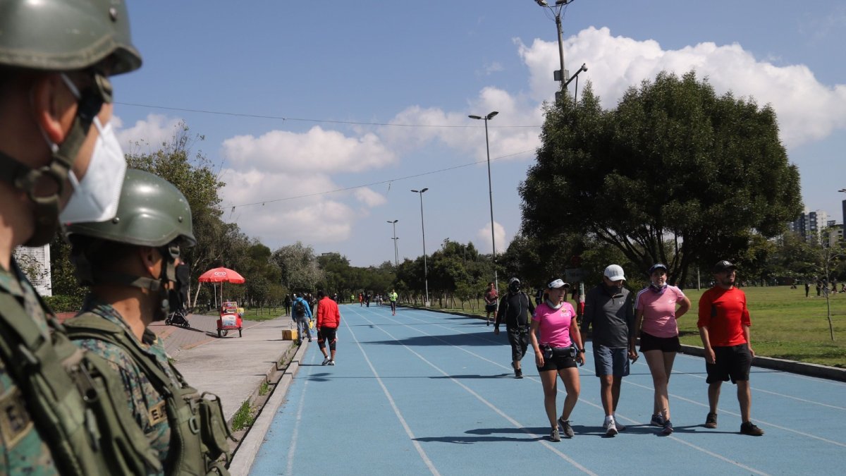 Según los datos oficiales, unas 100 mil personas usan este espacio deportivo en el norte de Quito.