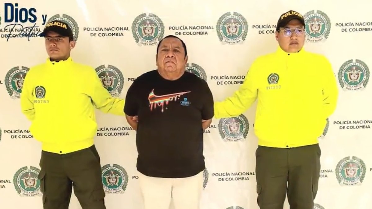 El ecuatoriano Carlos Meza, alías 'Charly' o 'Lechuga', fue detenido en Pasto, Colombia.