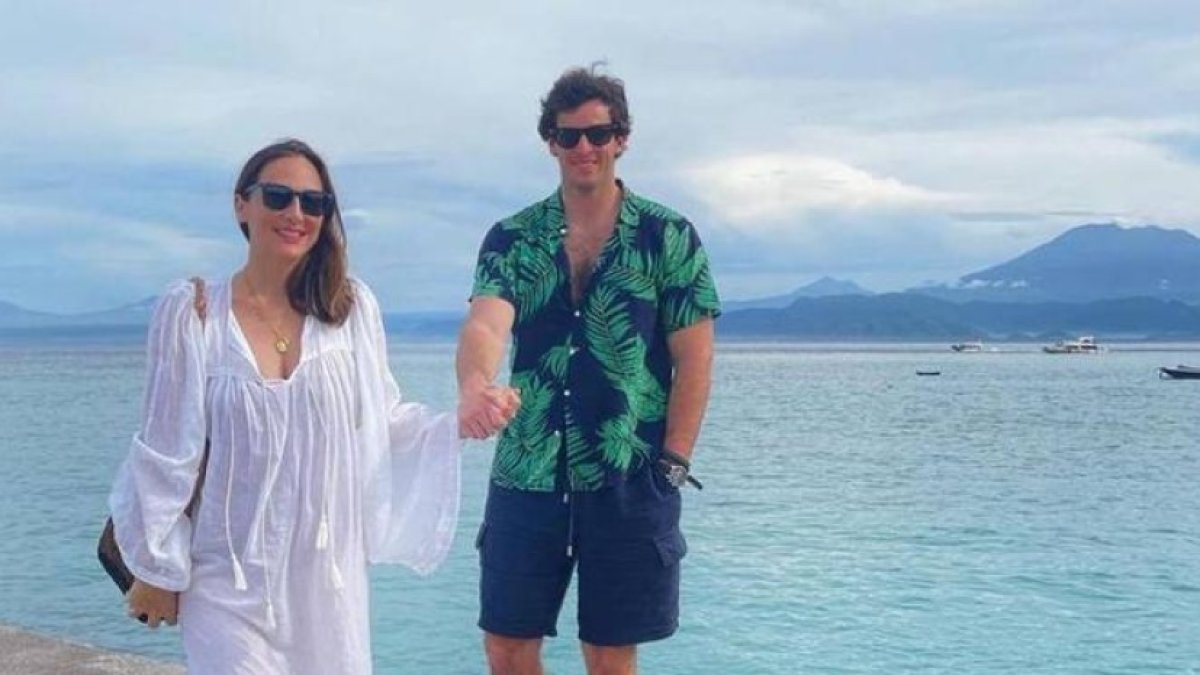 Tamara Falcó con su esposo.