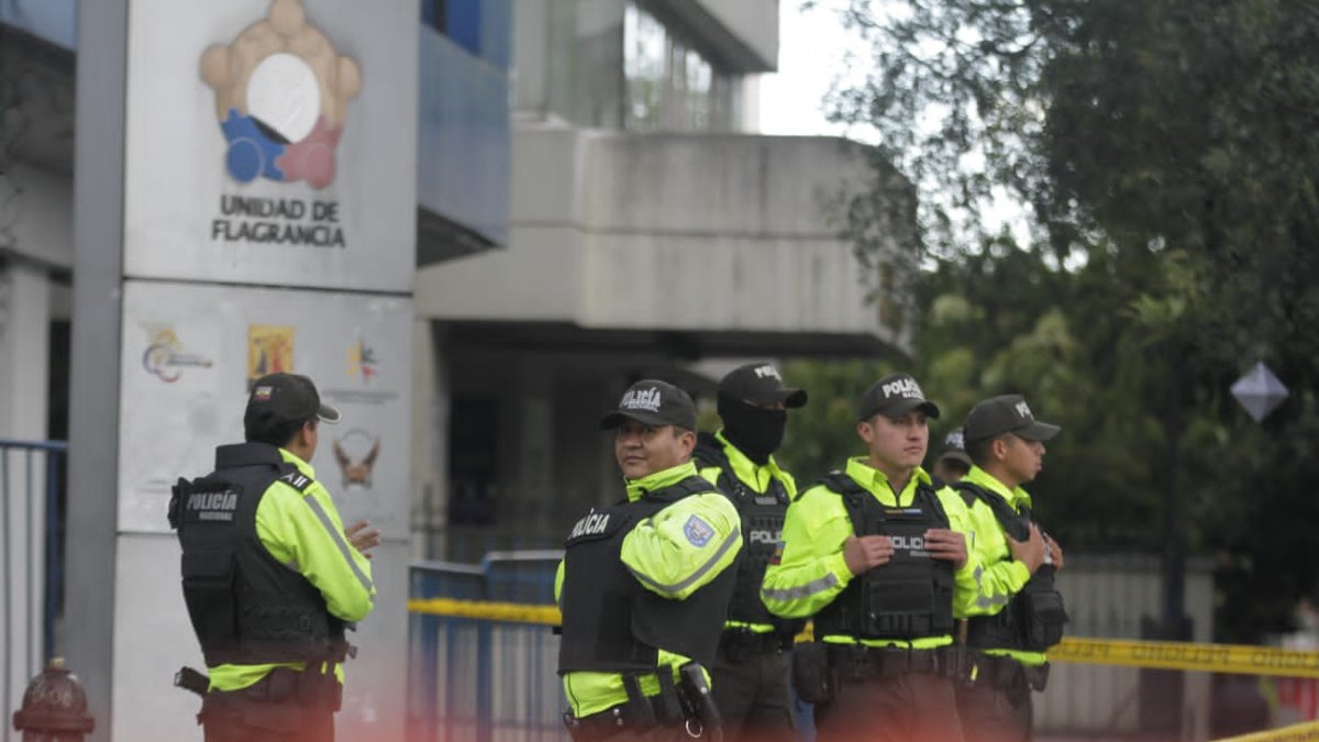 La Fiscalía de Flagrancia permanece con resguardo policial y no hay acceso para particulares.