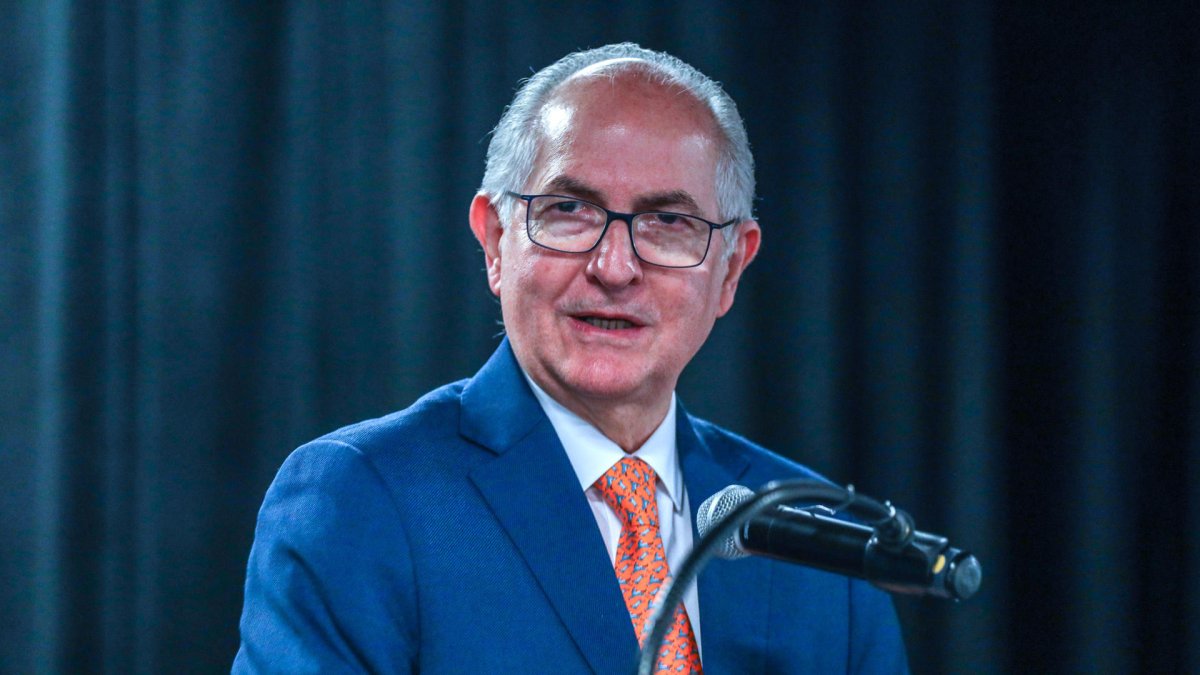 El opositor venezolano Antonio Ledezma, en una fotografía de archivo.