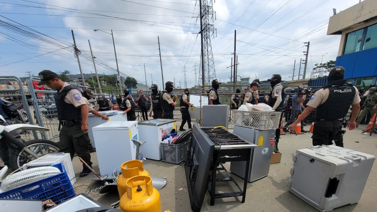 Había electrodomésticos dentro del reclusorio.