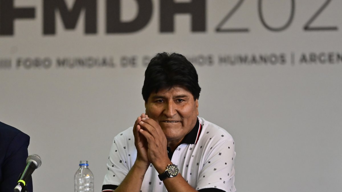 El expresidente boliviano Evo Morales habló en su programa dominical. 