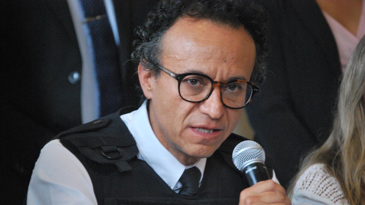 Foto de archivo de Christian Zurita, candidato a la Presidencia de Ecuador, en reemplazo de Fernando Villavicencio, quien fue asesinado en Quito.