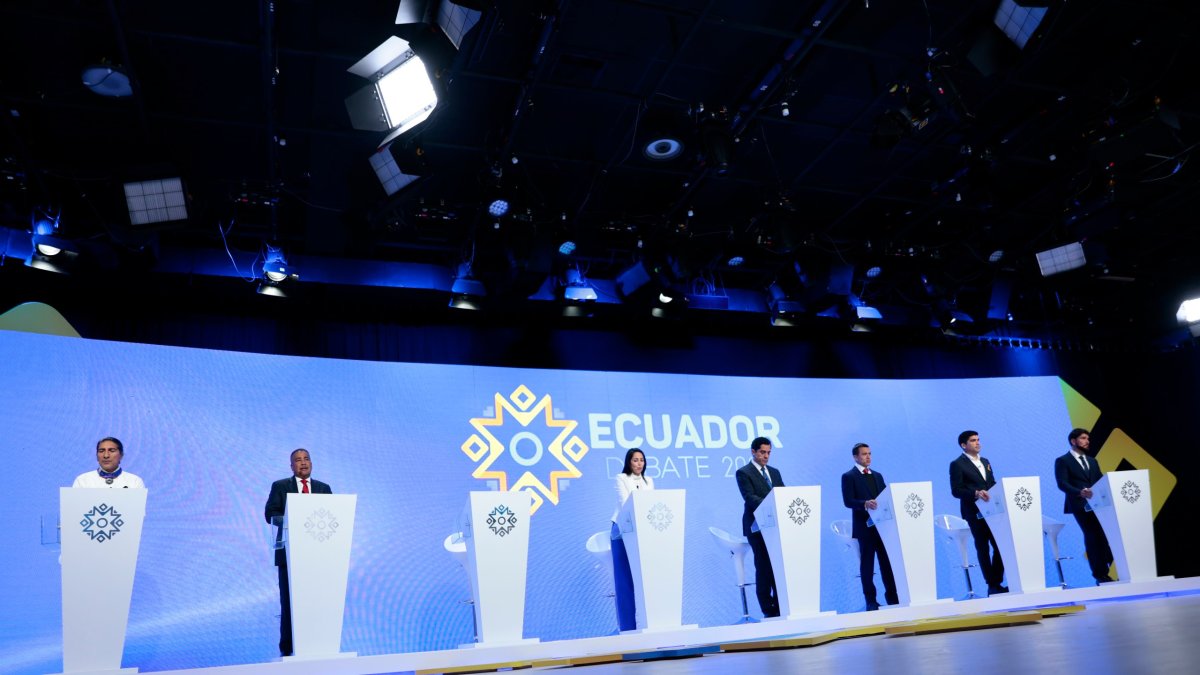 El debate presidencial del 2023 se desarrolló en Quito.