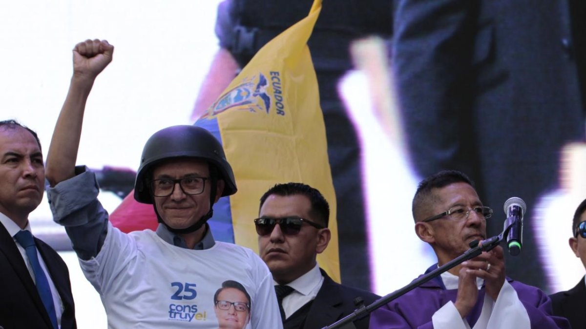 Acto. Unas 1.000 personas acudieron al acto proselitista cumplido en el norte de Quito.