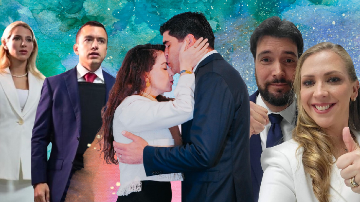 Los esposos Lavinia Valbonesi y Daniel Noboa, Claudia Salem y Otto Sonnelhoznner, y Jan Topic y Pity Guzmán.