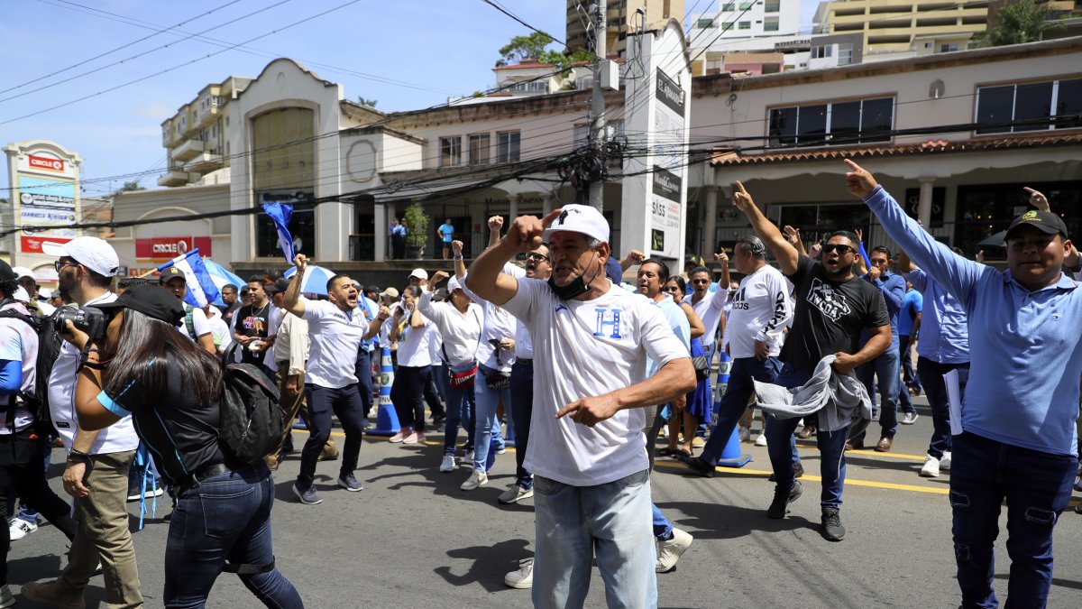 Simpatizantes del Bloque de Oposición Ciudadana en Honduras