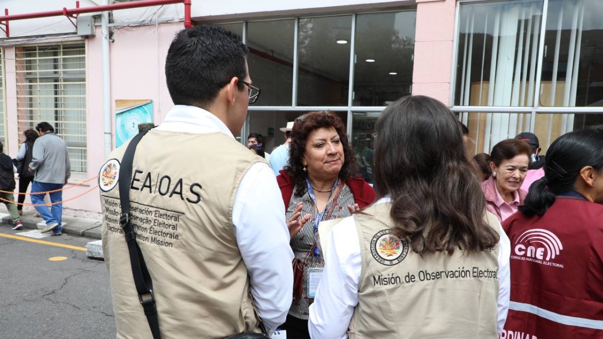 Delegados. La Misión de la OEA está compuesta por 81 expertos y observadores de más de 20 países.