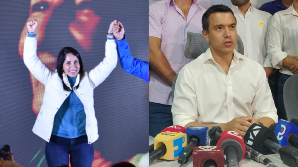 El CNE anticipa una segunda vuelta liderada por González y Noboa