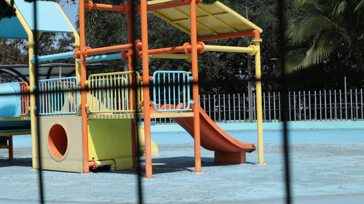 El parque acuático del parque Lineal de la Avenida Barcelona no está operativo.