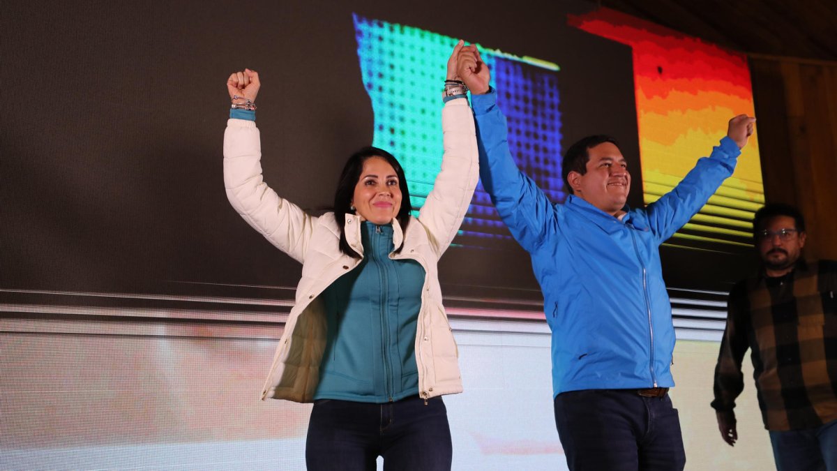 Luisa González y Andrés Arauz fueron el binomio elegido por el correísmo para las elecciones presidenciales anticipadas de 2023