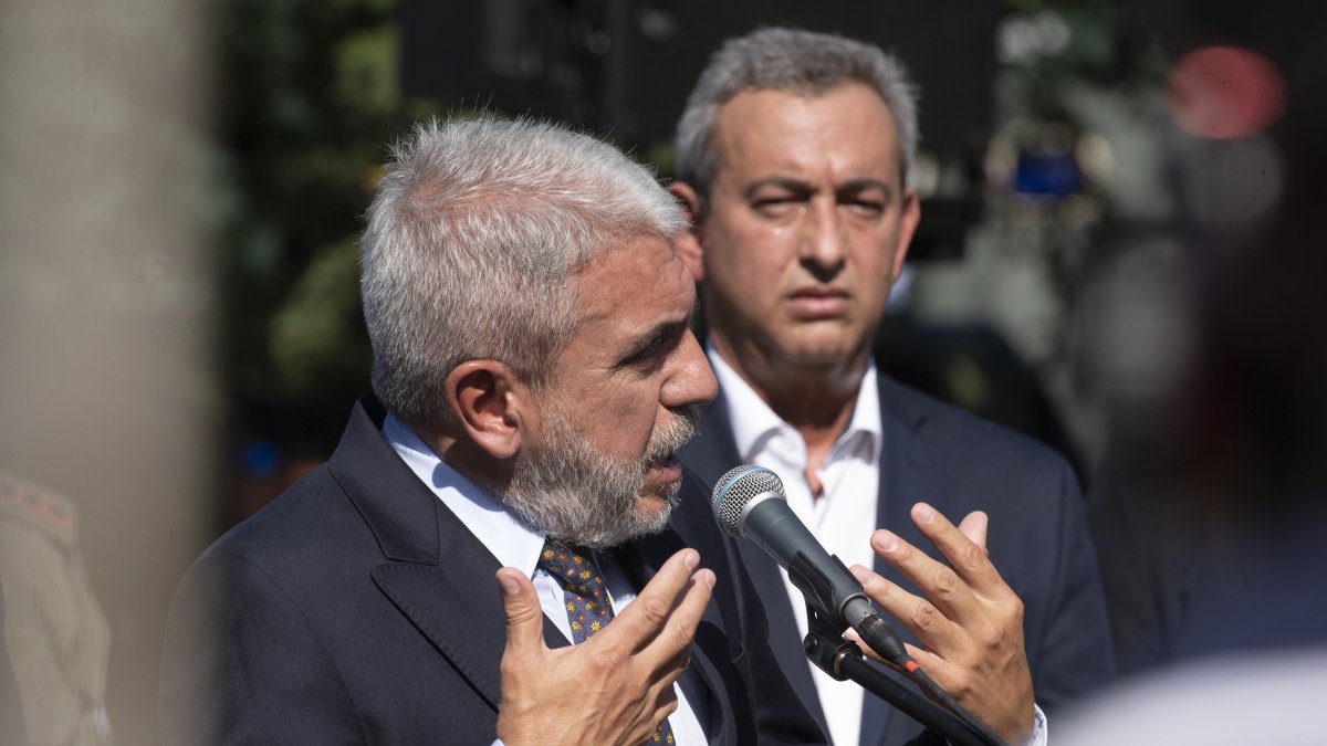 Fotografía de archivo del ministro de Seguridad de Argentina, Aníbal Fernández (i) 