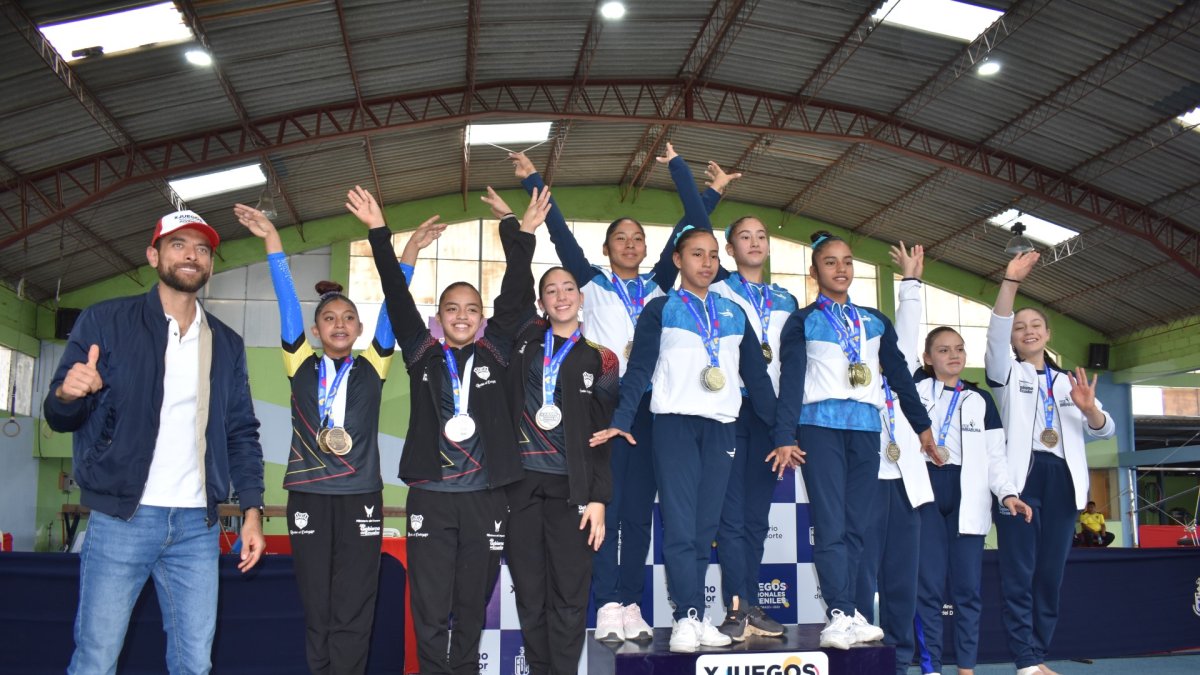 La delegación de Guayas se estrenó como una de las ganadoras en gimnasia artística.