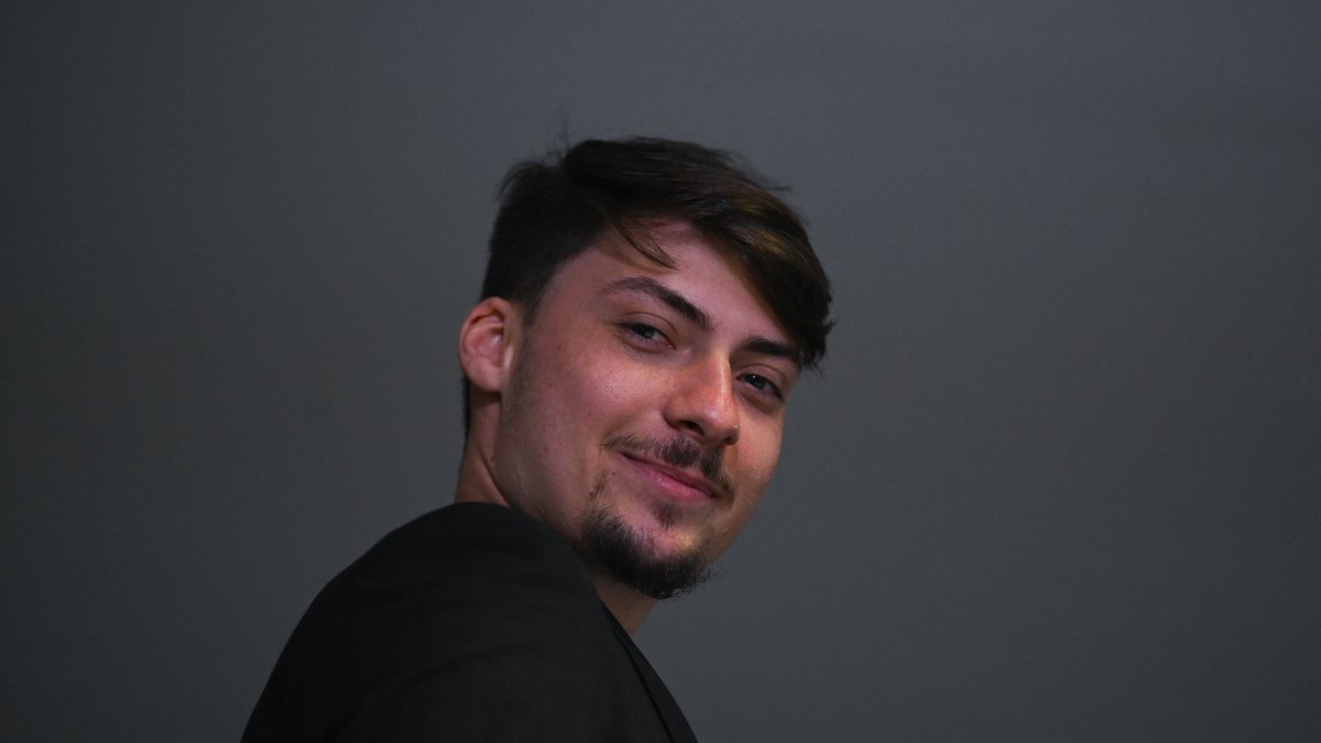 Fotografía de archivo fechada el 24 de febrero de 2021 de Jair Renan Bolsonaro, hijo del expresidente brasileño Jair Bolsonaro, durante una ceremonia en el Palacio de Planalto.