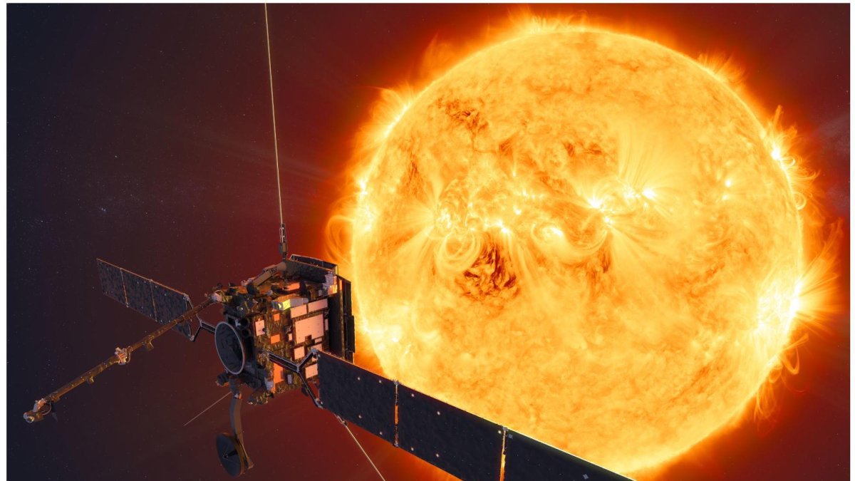 Imagen de la sonda Solar Orbiter de la NASA y la ESA.
