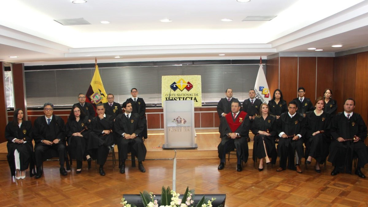 Organismo. Los miembros del pleno de la Corte Nacional de Justicia hicieron un pronunciamiento.