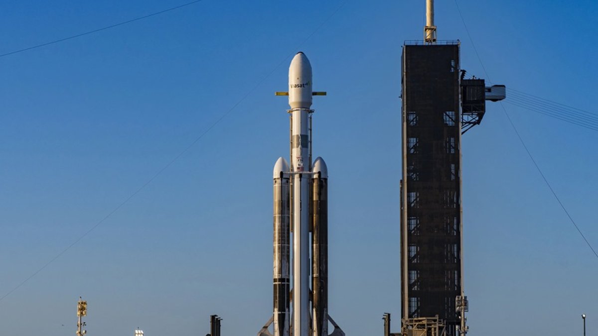 Uno de los cohetes construidos por la empresa de Elon Musk.