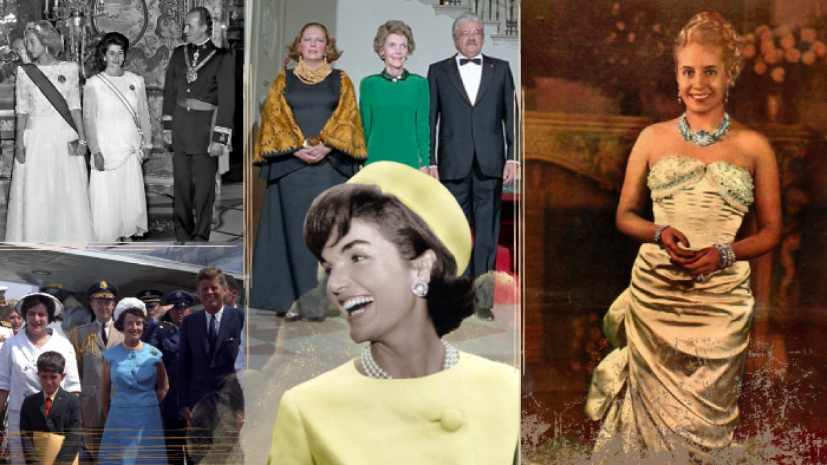 De la argentina Eva Perón a la ecuatoriana Carmen Calisto, pasando por Gladys Peet, Jackie Kennedy y María Eugenia Cordovez. Mujeres que dejaron huella  como primeras damas.
