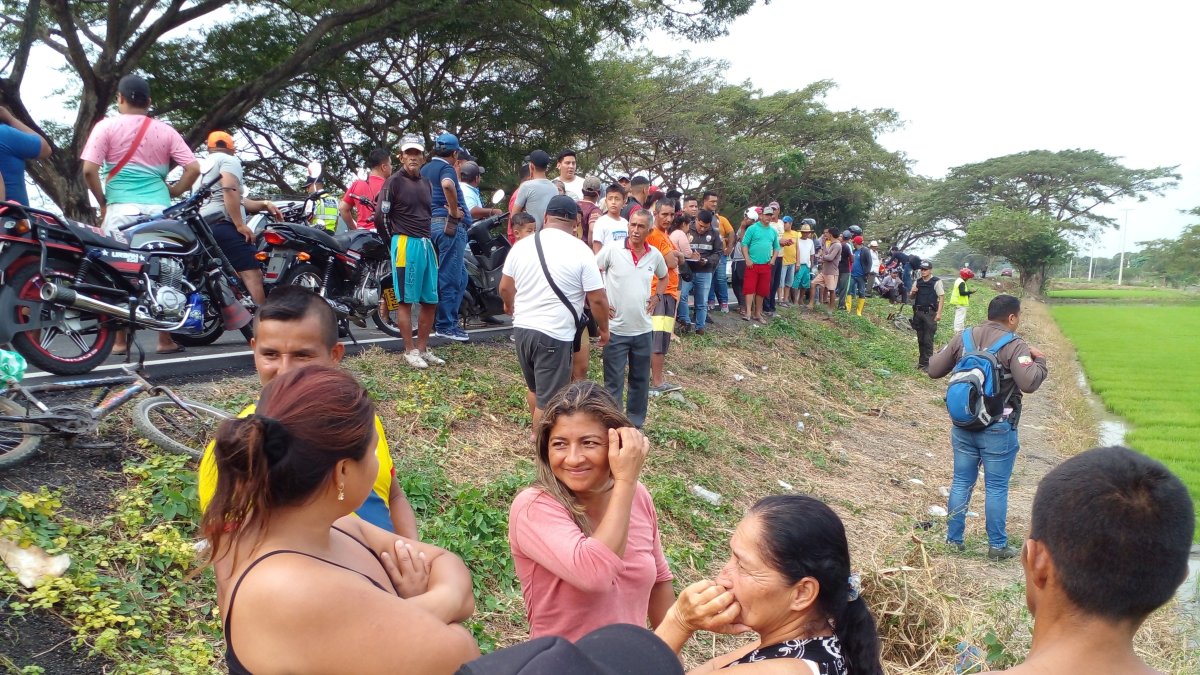 Suceso. El asesinato en la vía a Daule inquieta a la población.