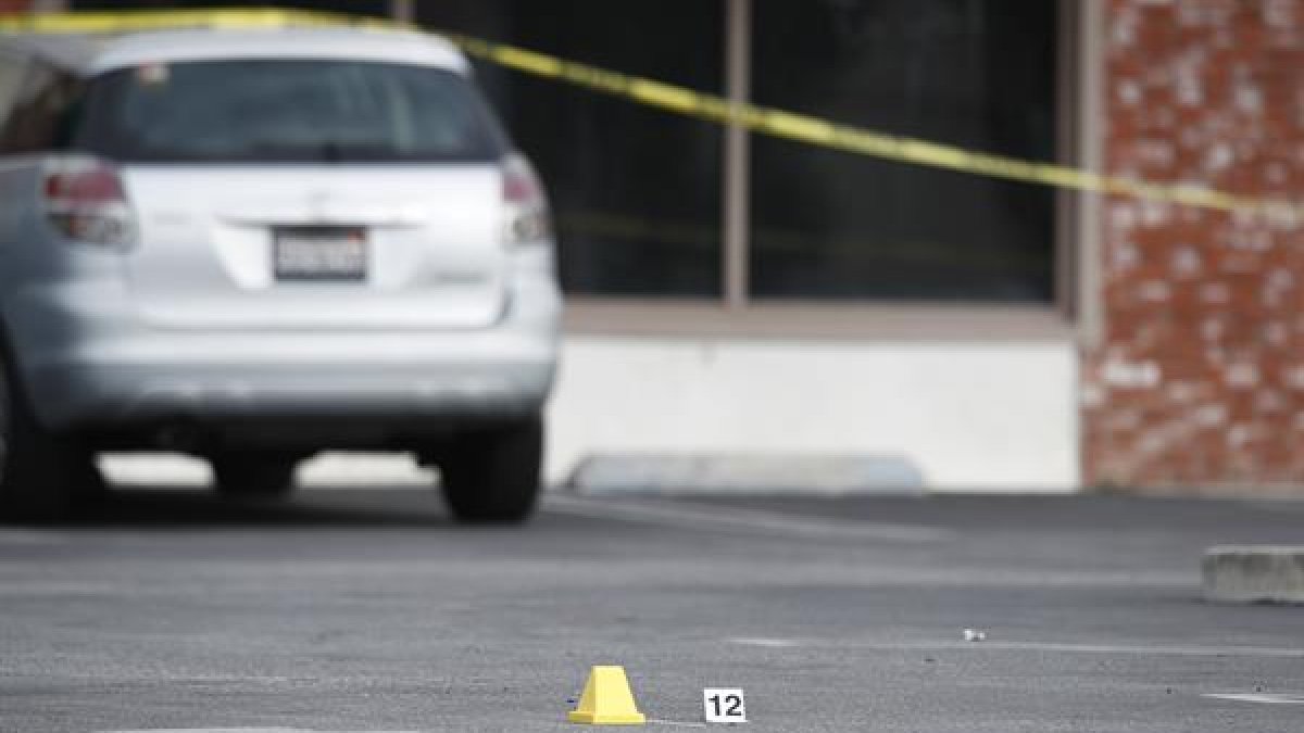 Escena de un tiroteo en Estados Unidos.