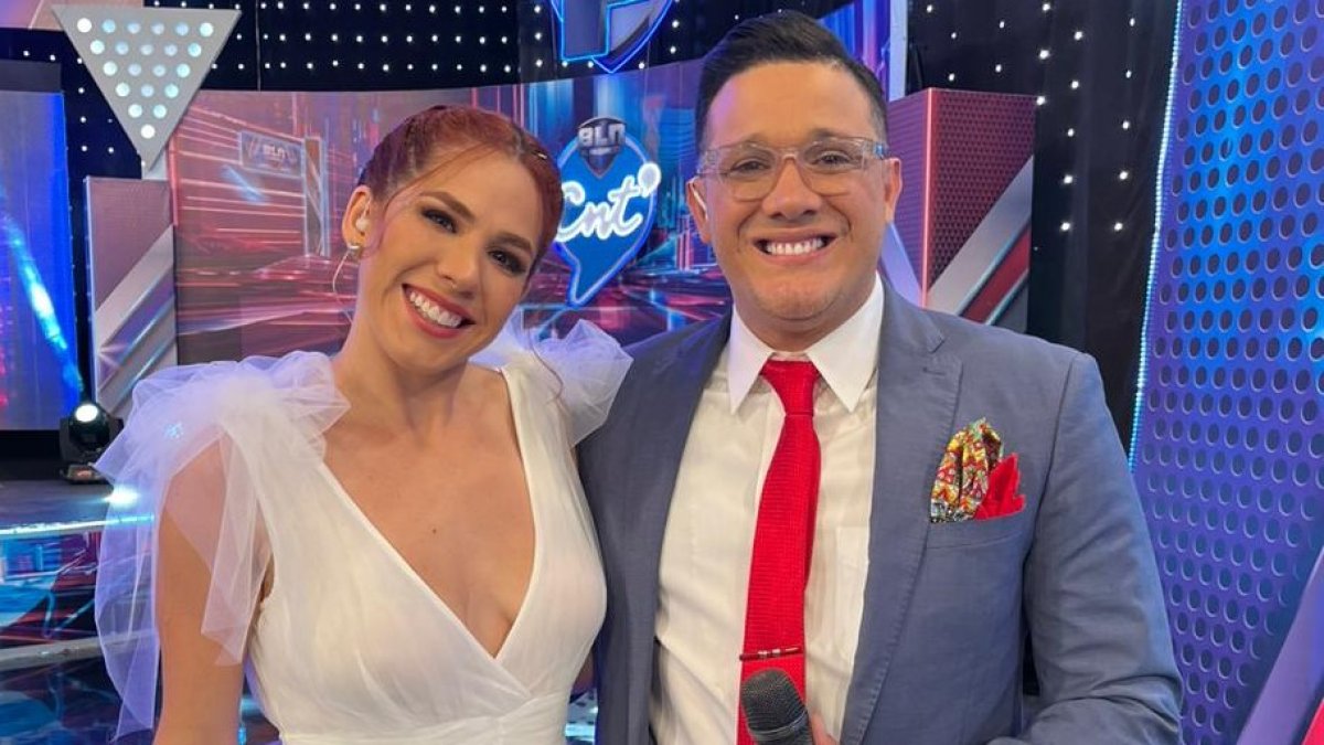 Karin Barreiro con Carlos José.