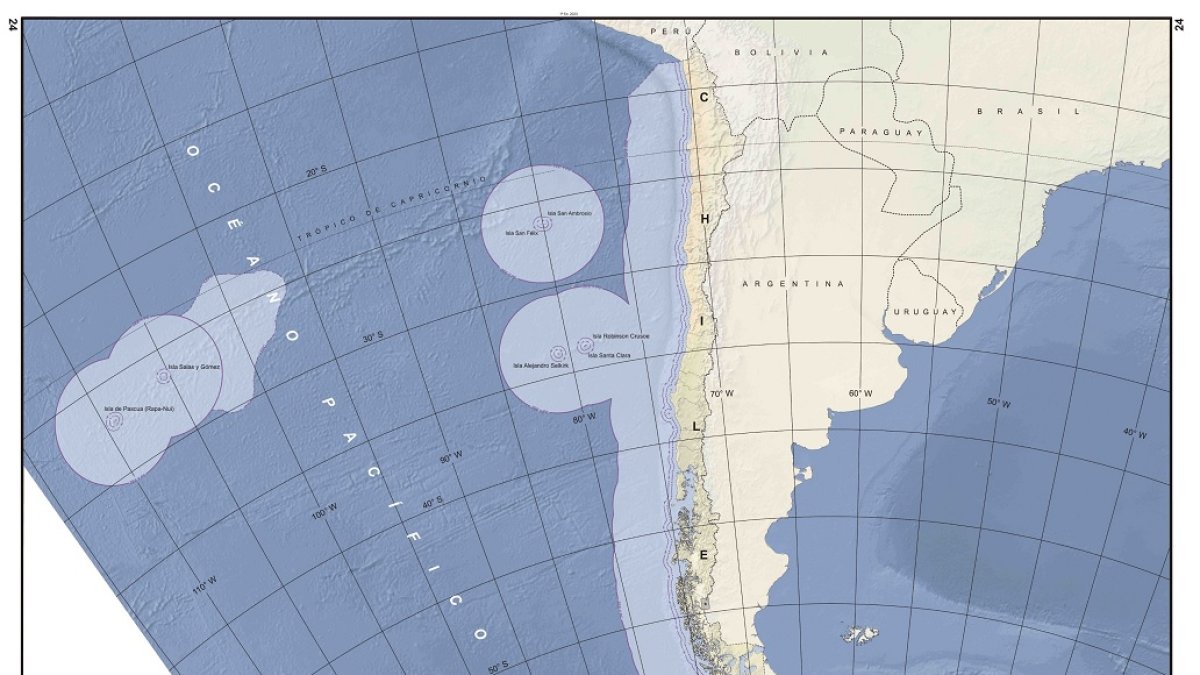 Ese gráfico fue rechazado por Argentina mediante una nota diplomática.
