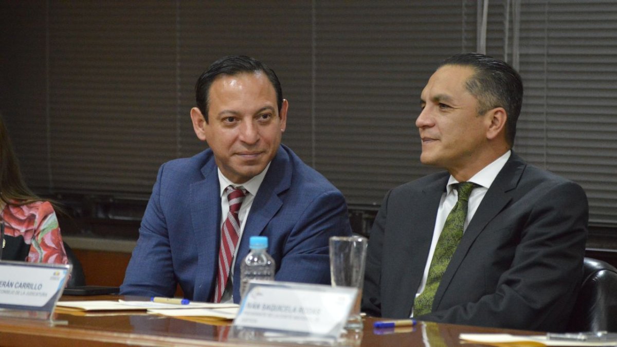 Justicia. Xavier Macías y Wilman Terán, miembros del Consejo de la Judicatura, votaron a favor de la destitución del juez Walter Macías, miembro de la Corte Nacional.