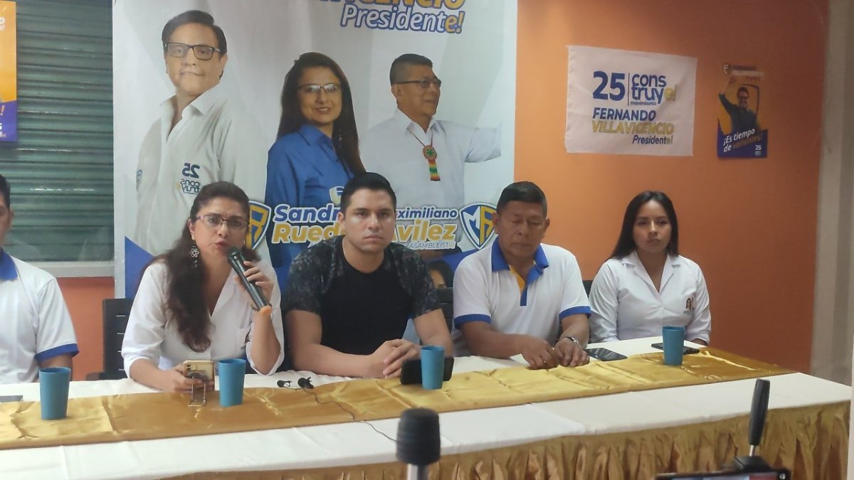 Actividad. Sandra Rueda, asambleísta electa en Napo, días atrás.
