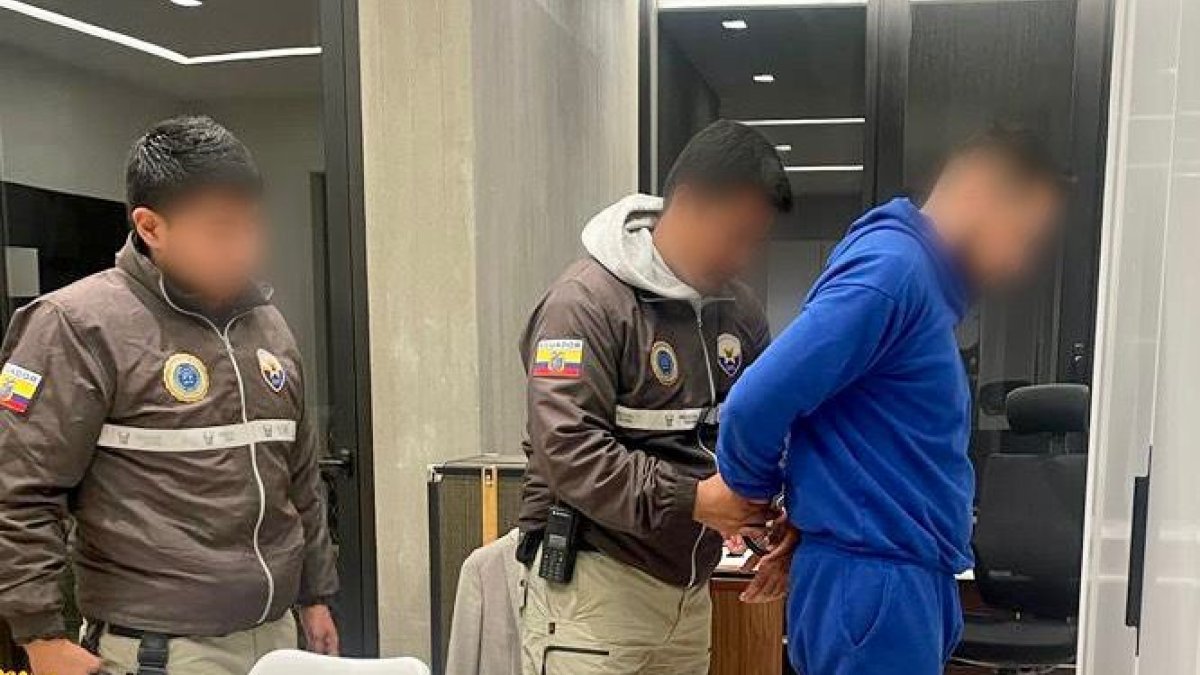 Detención. El operativo se realizó en la provincia de Pichincha.