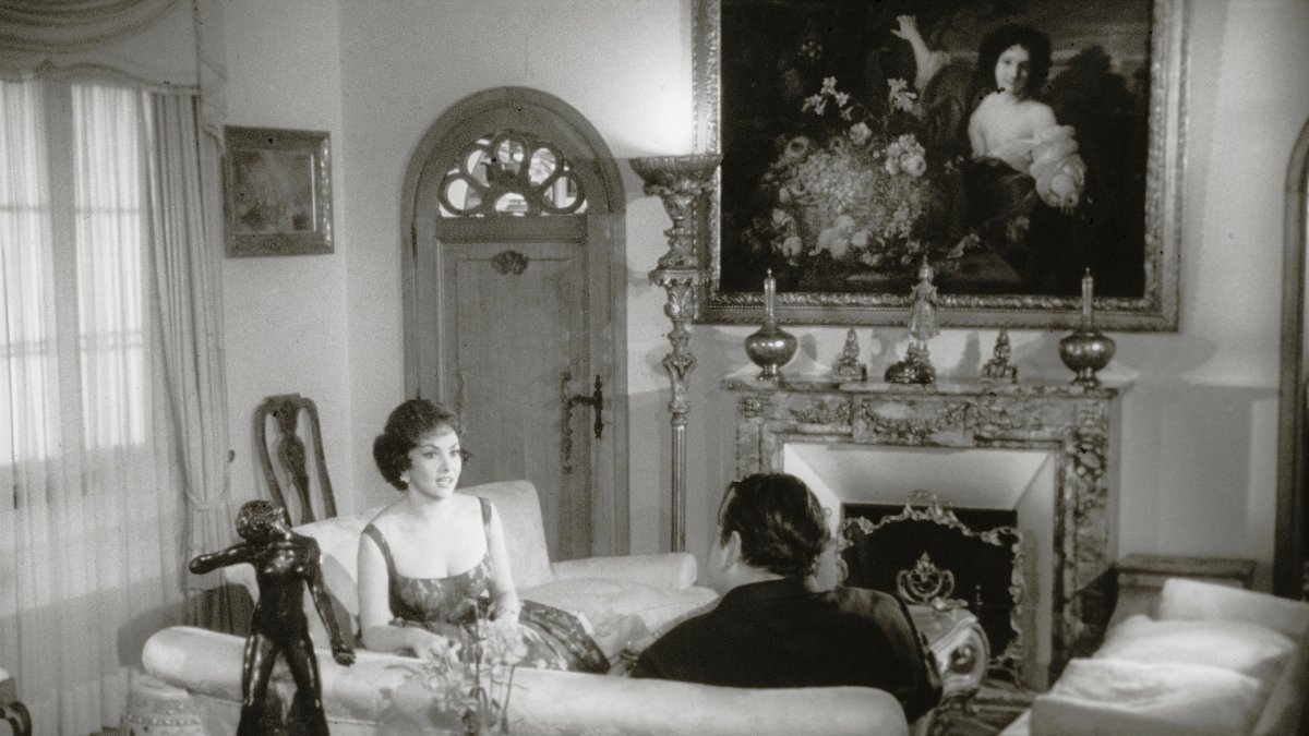 Gina Lollobrigida con Orson Welles.