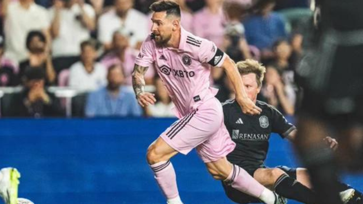 Lionel Messi fue titular en el primer partido de la MLS que disputó con el Inter de Miami ante el Nashville.