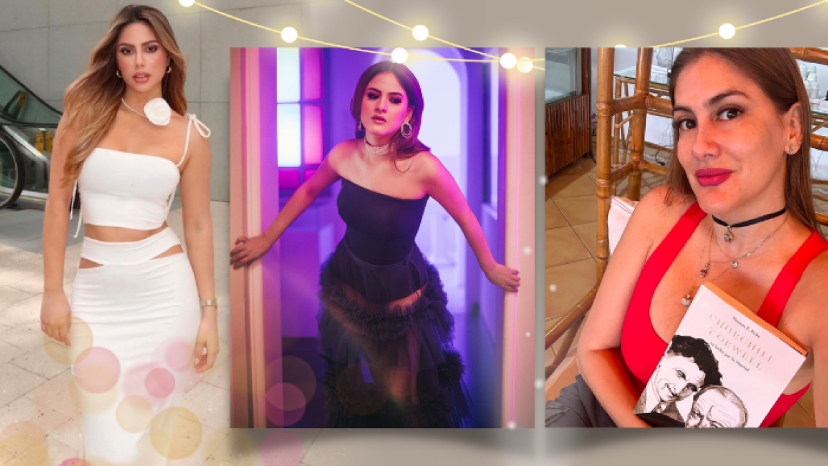 Mishelle Arroyo, Mar Rendón y  Cristina Reyes lucen llamativas gargantillas.