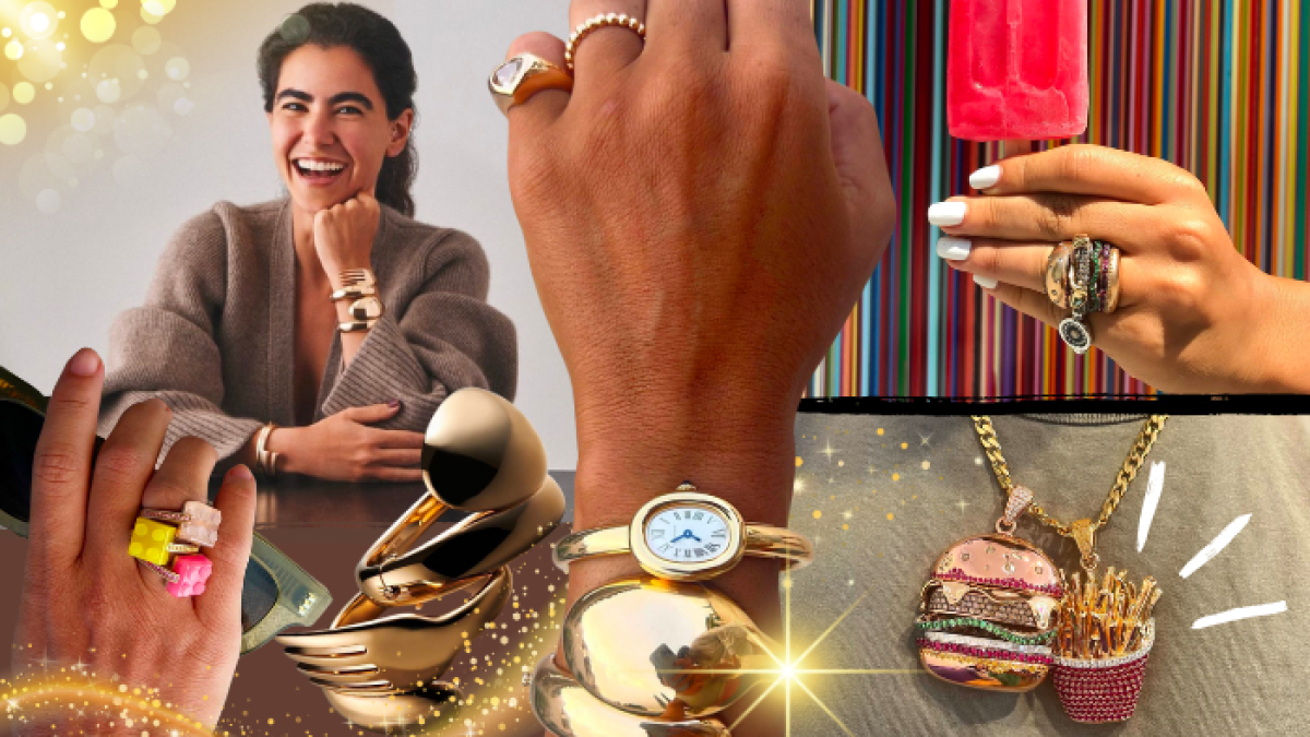 Anillos, collares y brazaletes que llaman la atención por su divertidos diseños