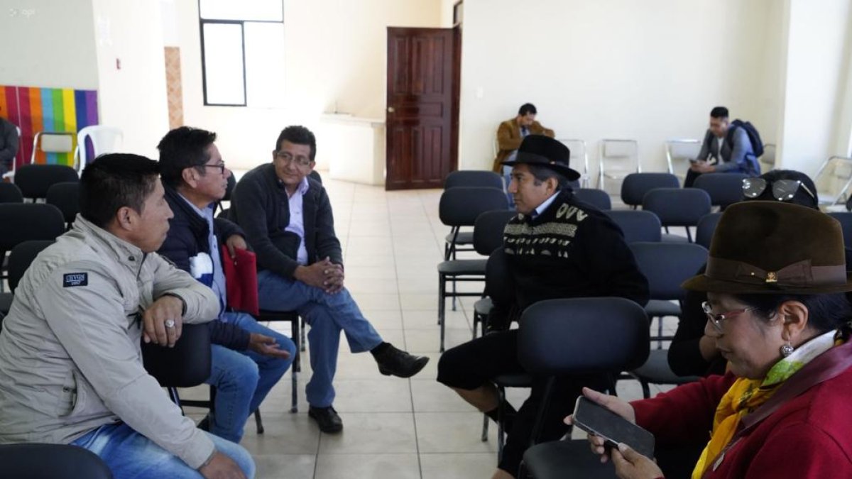 La cita de Pachakutik contó con poca concurrencia. El movimiento espera recomponerse para las elecciones de 2025.