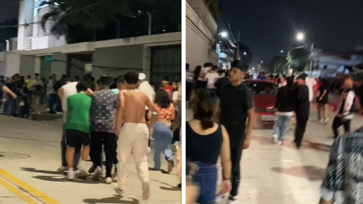 En redes sociales, asistentes al evento publicaron videos en los que se observa el caos durante la celebración.