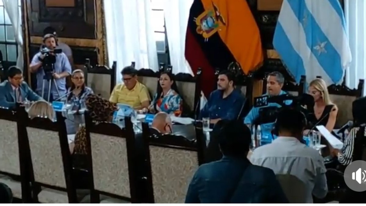 Sesión. Al final de la sesión, el alcalde Aquiles Álvarez felicitó a la concejala Úrsula Strenge por su cumpleaños.