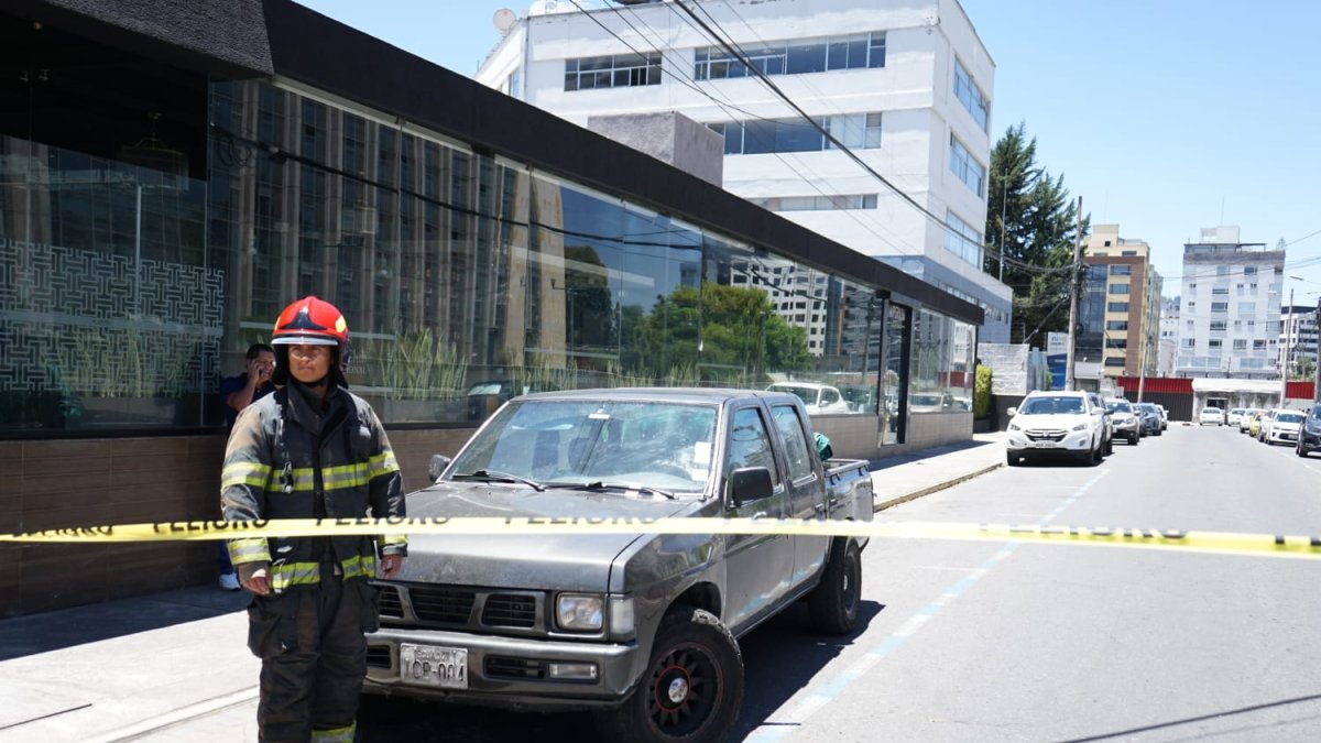El Cuerpo de Bomberos de Quito acudió al lugar