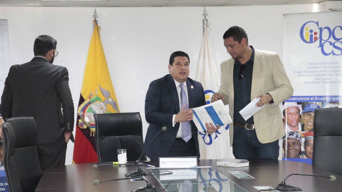 Alembert Vera, presidente del Consejo de Participación Ciudadana y Control Social (CPCCS).