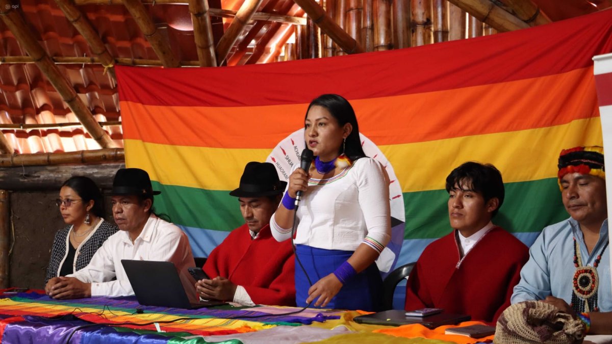 La reunión de la Conaie se produjo en Conocoto, al oriente de Quito, con la mayoría de sus organizaciones.