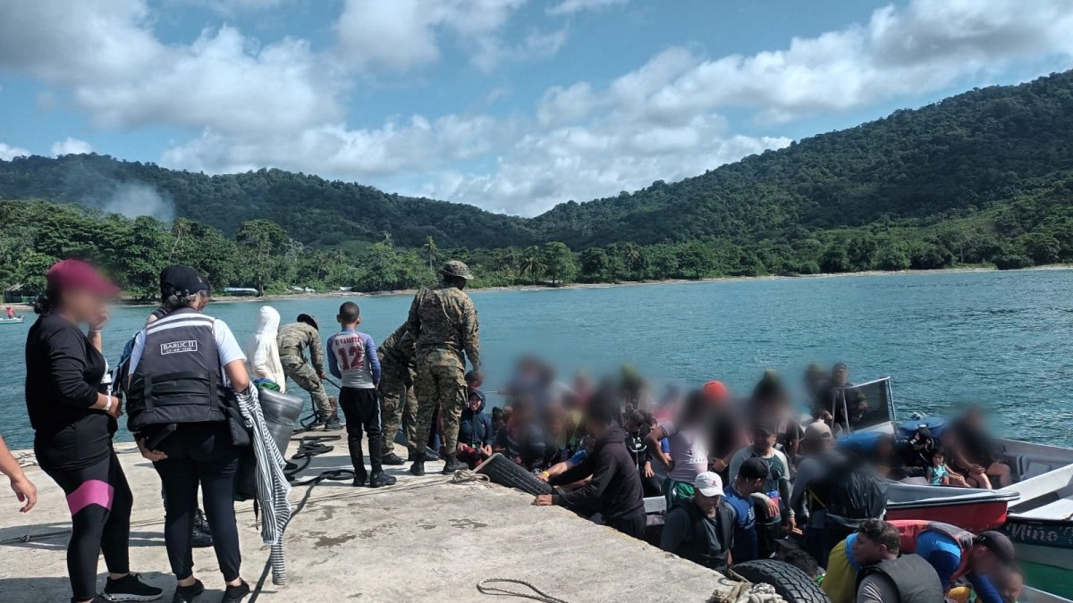 Un total de 150 migrantes fueron rescatados en el sector de Isla Oro en la Comarca de Guna Yala