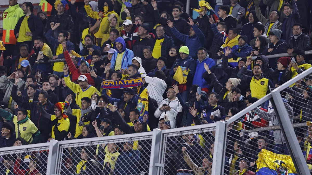 Entre 2000 a 2500 hinchas ecuatorianos asistieron al Argentina vs Ecuador.