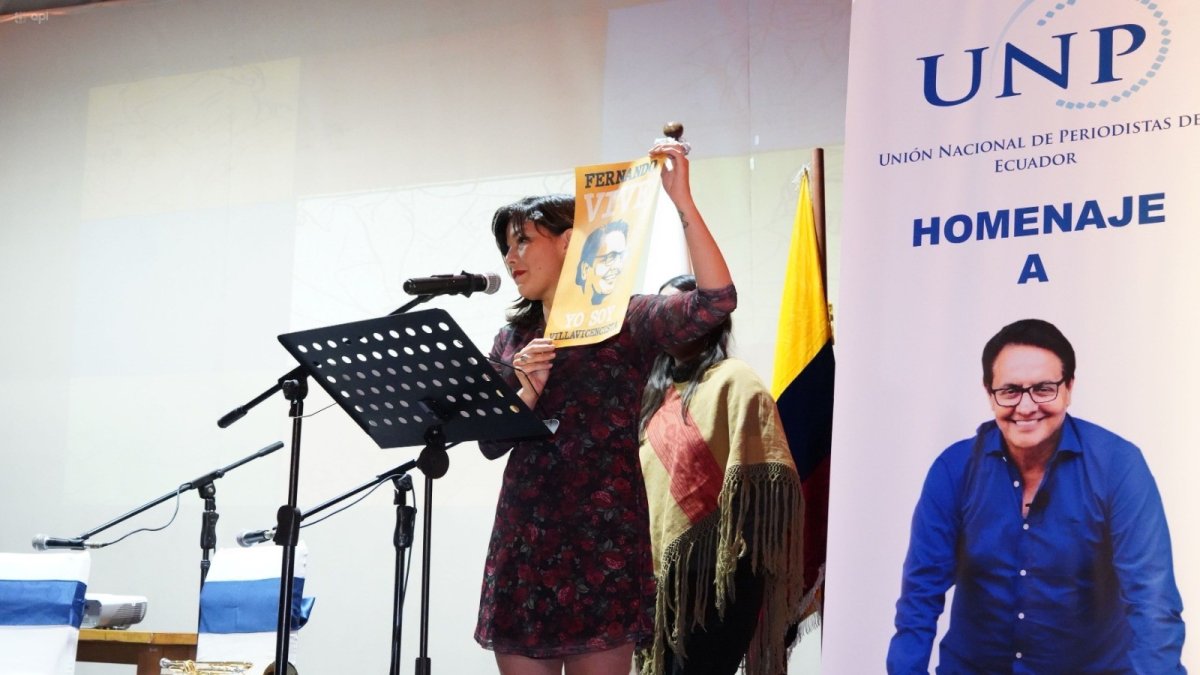 Acto. En el teatro de la Unión Nacional de Periodistas se realizó un homenaje al excandidato asesinado.