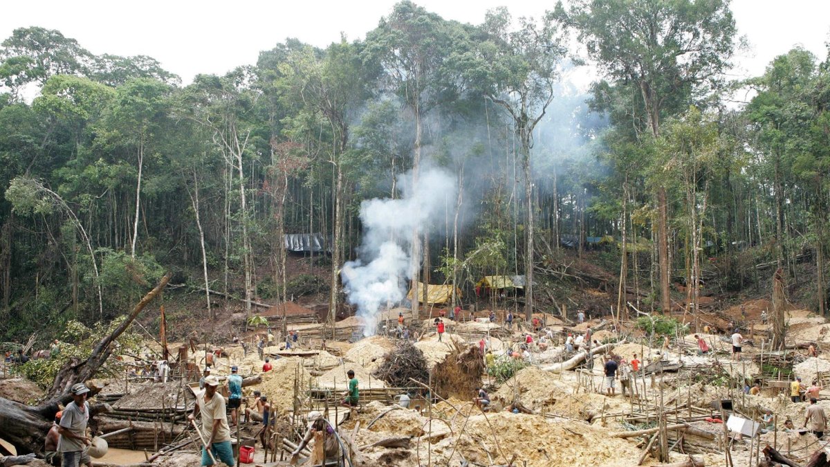 Imagen referencial de minería ilegal.