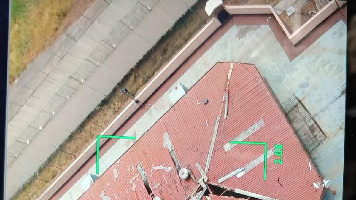 Acción. Durante la madrugada de este martes 12 de septiembre se alertó de la presencia de un dron con explosivos.