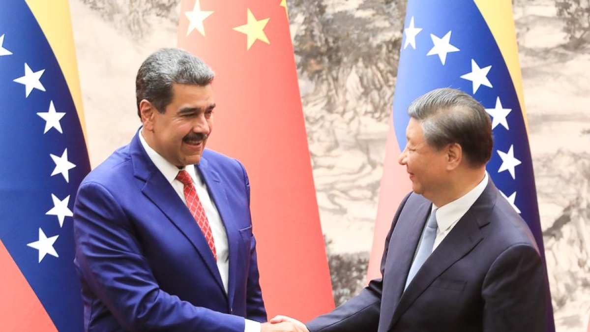 Encuentro entre Nicolás Maduro y el presidente de China, Xi Jimping, en Pekín durante visita oficial a China