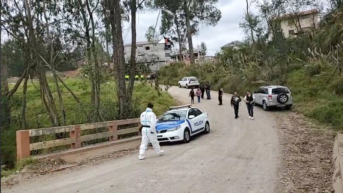 Hallazgo. Los cuerpos fueron encontrados en las inmediaciones de Victoria Baja, a 19 kilómetros del norte de Cuenca.