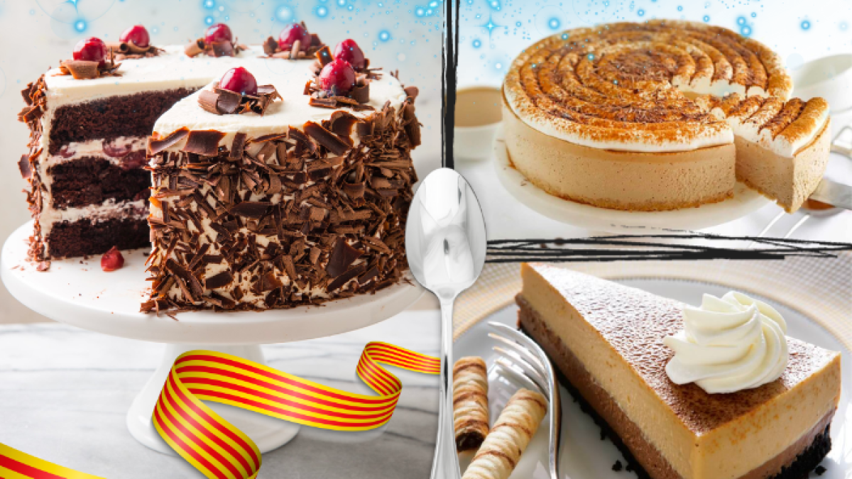 Black Forest cake y Capuccino cheesecake.