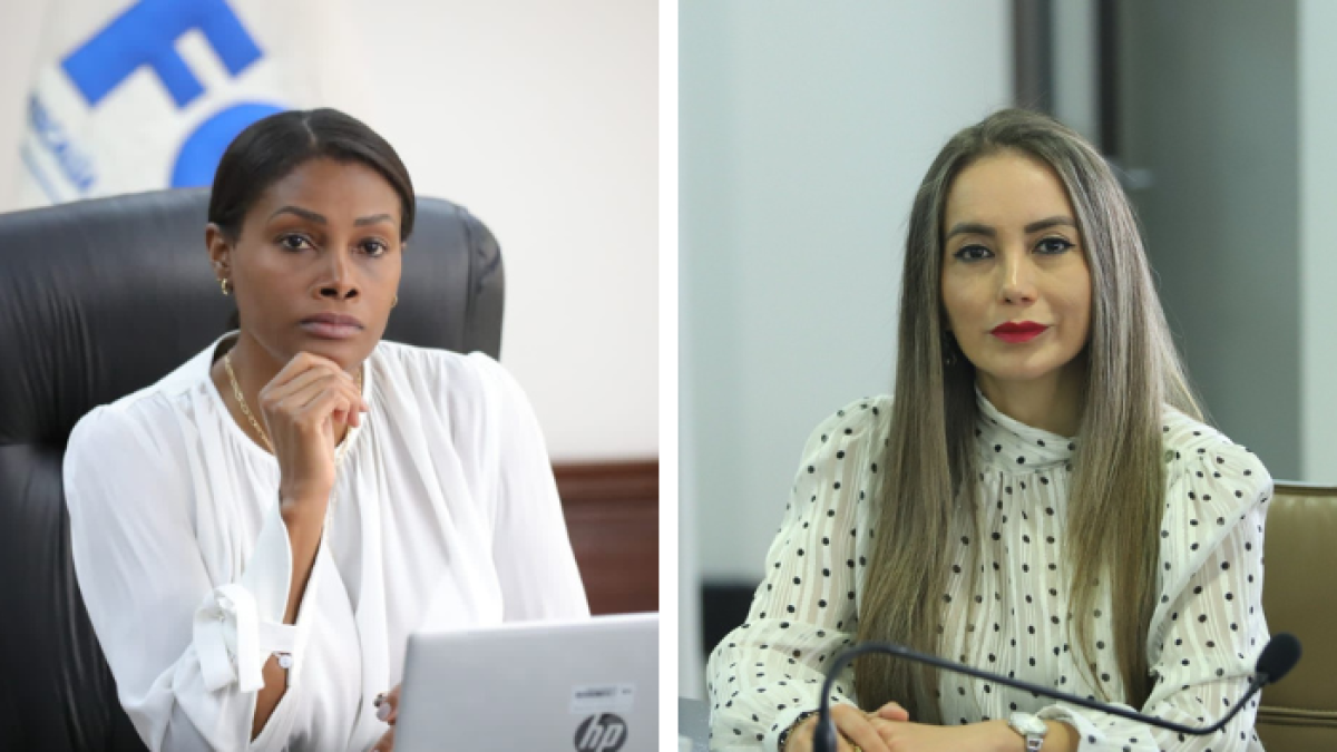 Diana Salazar y Maribel Barreno.